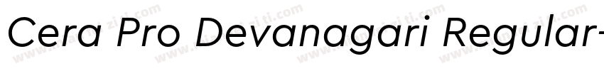 Cera Pro Devanagari Regular字体转换